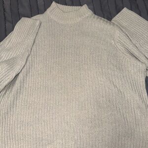 H&M Mock Neck Ribbed Women's Sweater